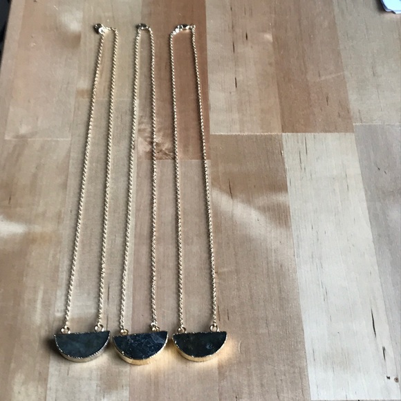 18K Gold Labradorite Nebula Boho Crystal Necklace - Picture 5 of 5